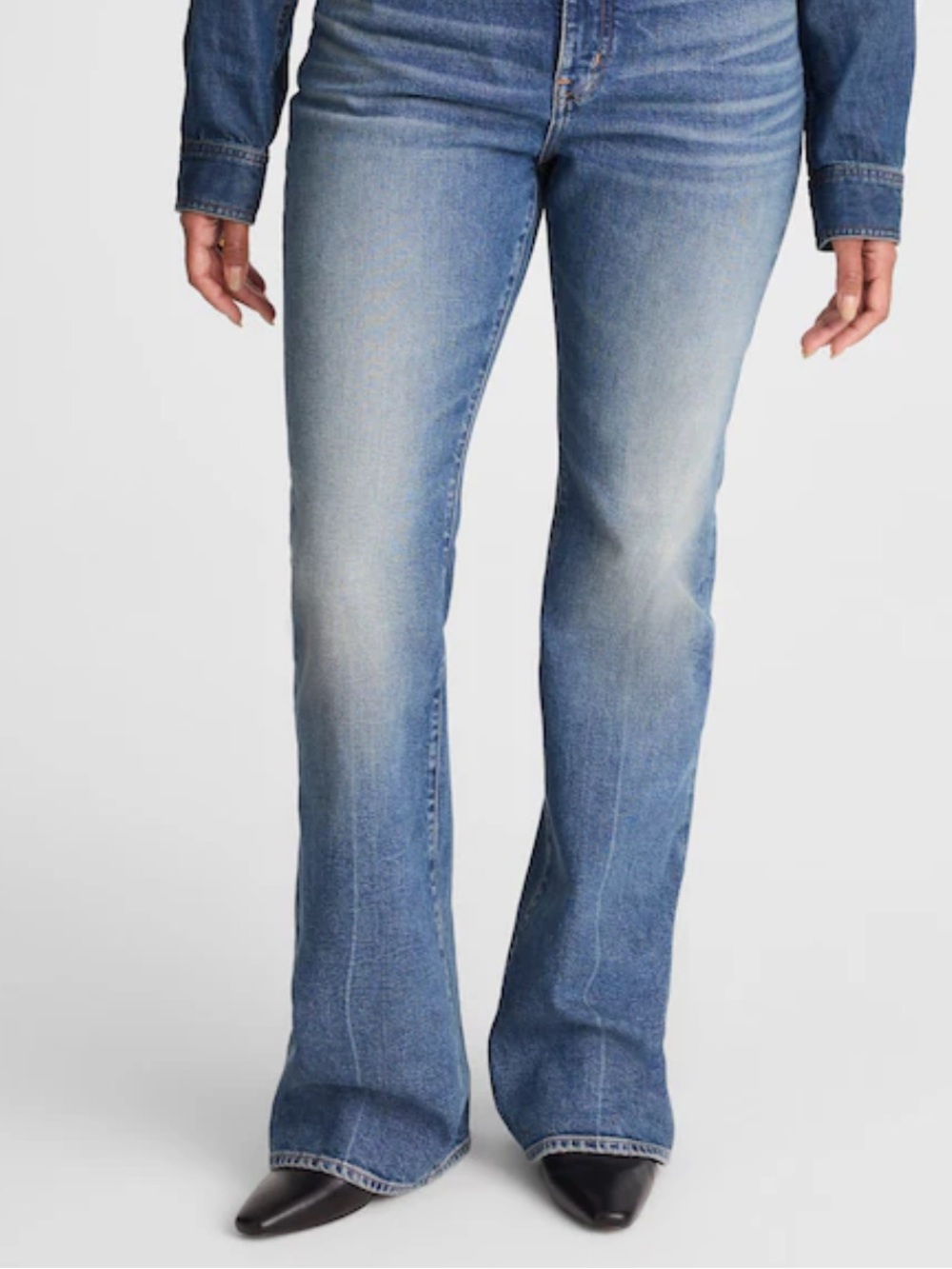 Madewell The Curvy Vintage Flare Jean Bouvier Wash  Women’s Size 24